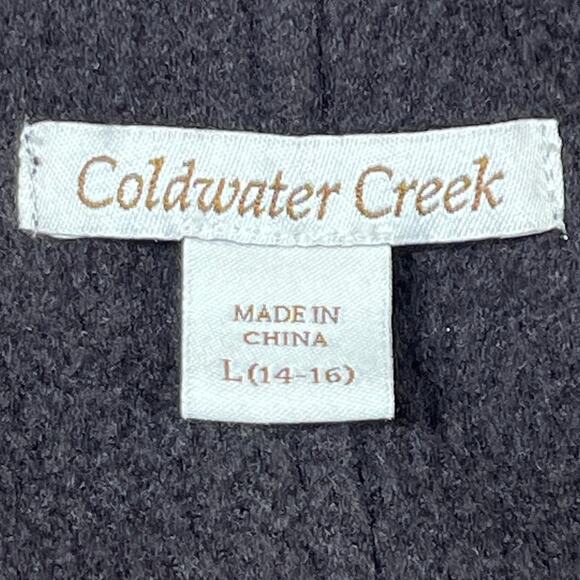 Coldwater Creek Women’s Large Brown Sherpa Lined Long Sleeve Button Front Shirt - Picture 4 of 6